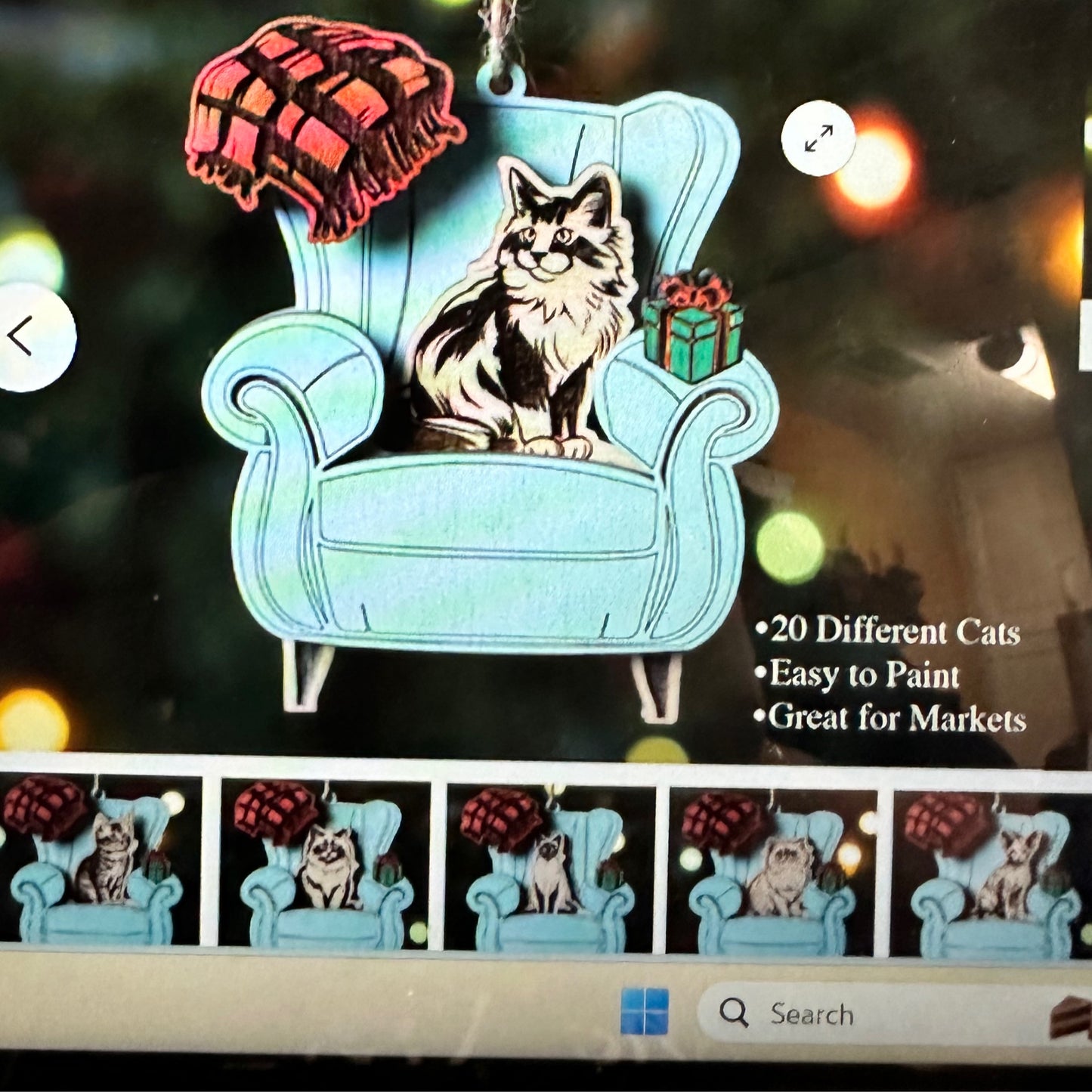 CAT CHAIR ORNAMENT